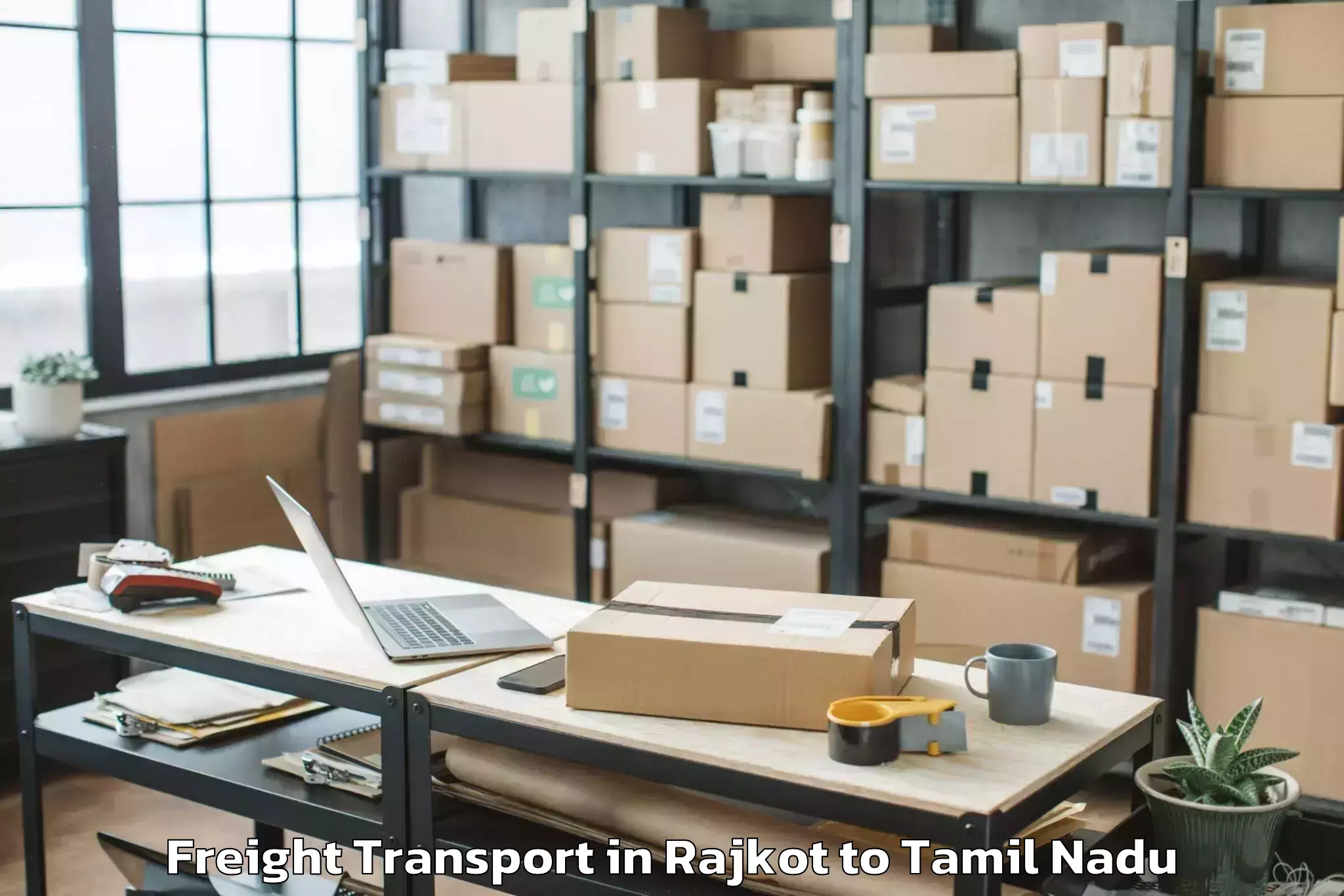 Reliable Rajkot to Madukkur Freight Transport